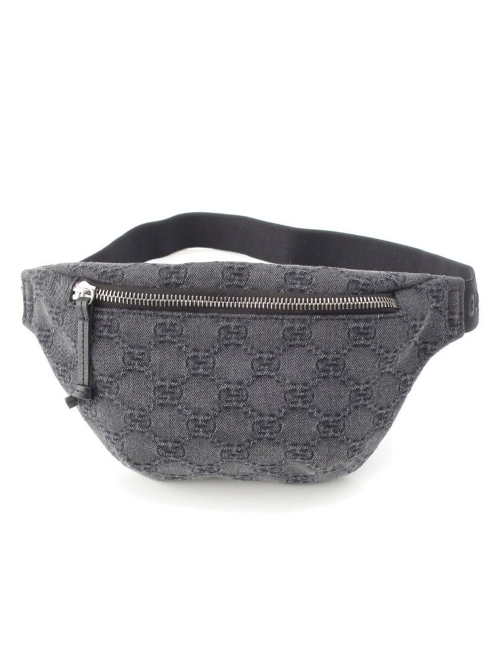 Gucci GG Denim Waist Bag Gray